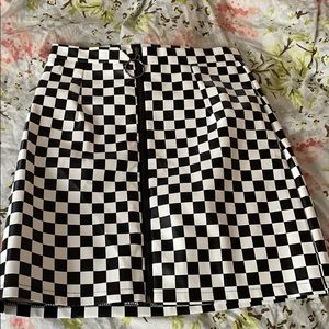 Checkered skirt